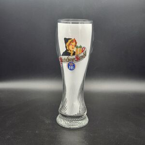 Hofbräuhaus München Münchner Kindl Vintage HB Beer Glass 0.5L Collectible Twist